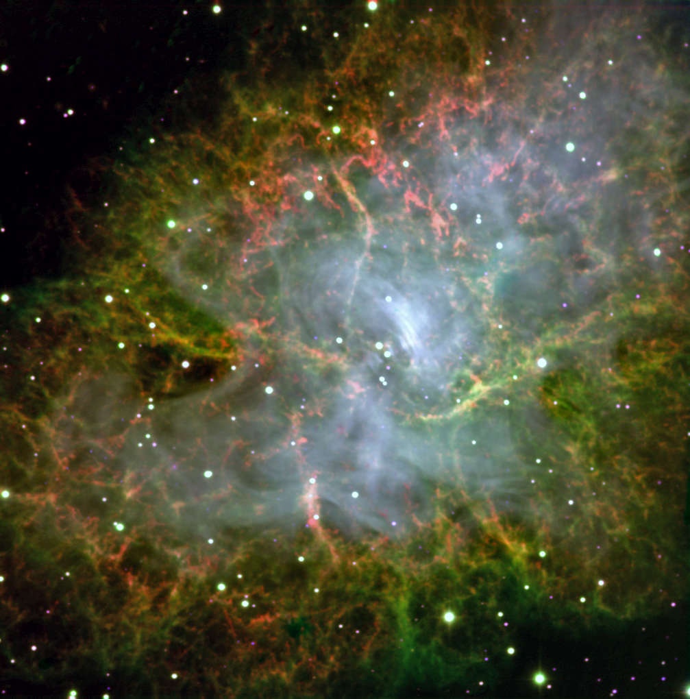 Crab Nebula color image